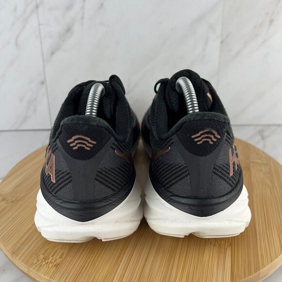 Hoka One One Clifton 9 Womens Size 9.5 B Black Running Sneaker Shoe 1127896 BRGL - Picture 2 of 8